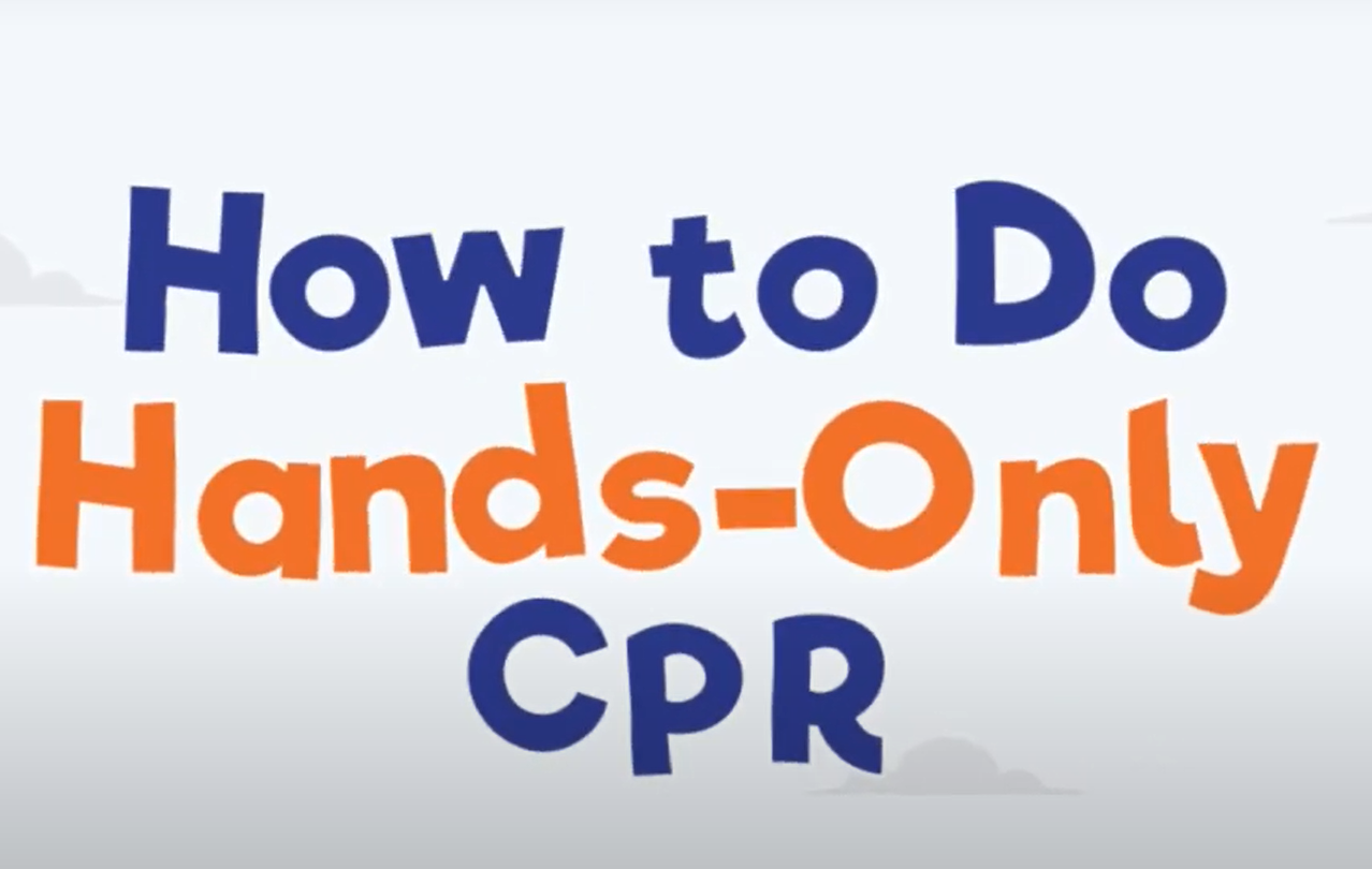 How to perform hands‑only CPR graphic
