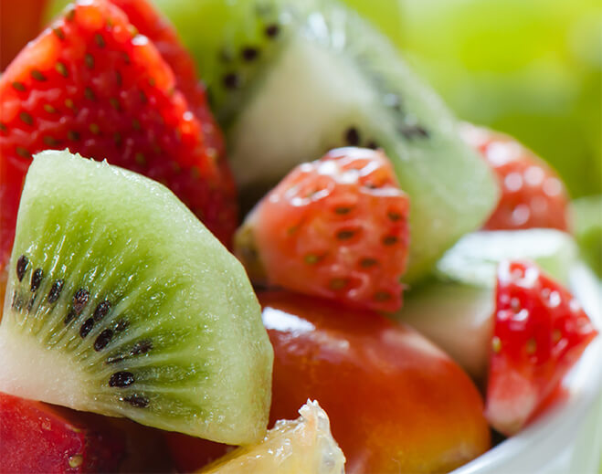 Close up of fresh fruit salad