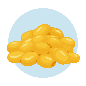 ALL-TENET-Poop and Your Colon-Infographic-300x300-2026-01 Pile of yellow softgel vitamin capsules