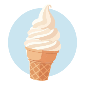 ALL-TENET-Poop and Your Colon-Infographic-300x300-2026-04 Vanilla soft serve ice cream cone