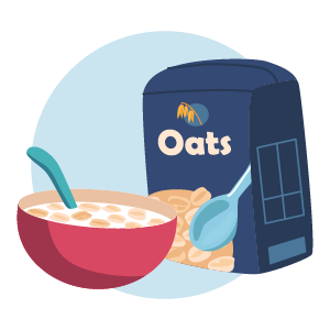 ALL-TENET-Poop and Your Colon-Infographic-300x300-2026-05 Oatmeal bowl with oats packaging