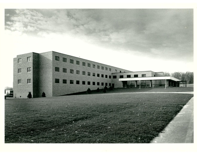 Historic hospital building exterior