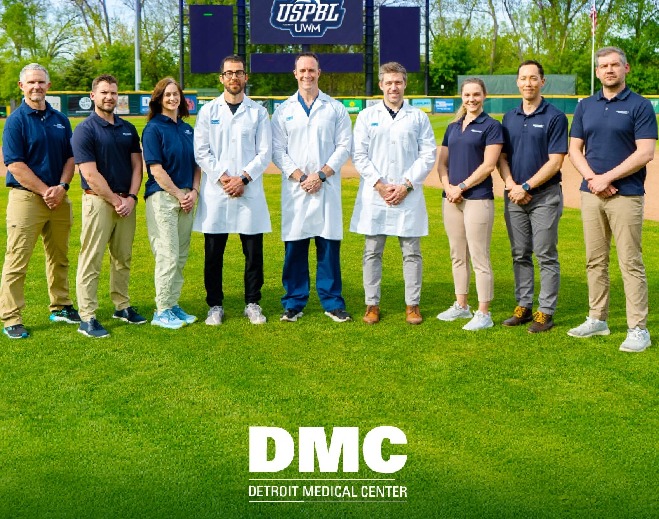 DMC medical team on baseball field