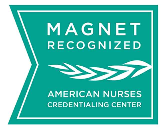 Magnet recognized nursing excellence badge