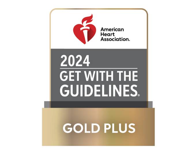 American Heart Association Gold Plus award