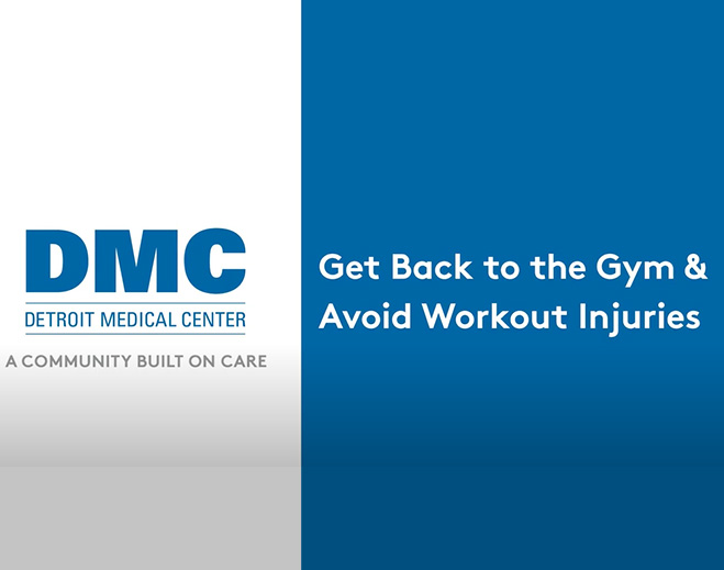 DMC workout injury prevention tips graphic