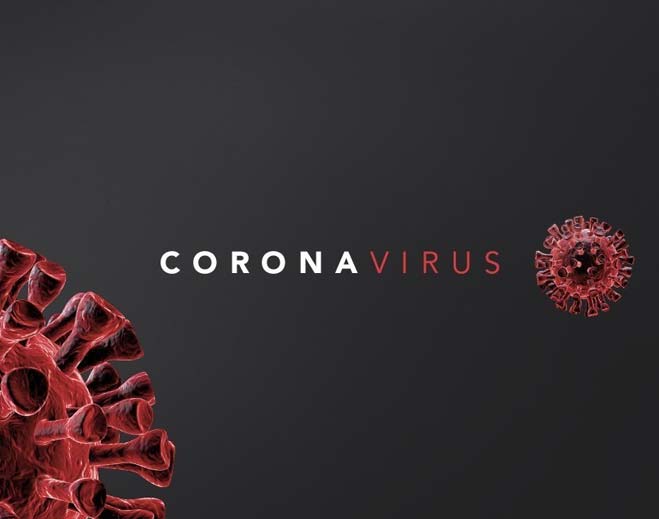 Coronavirus virus cells close-up illustration