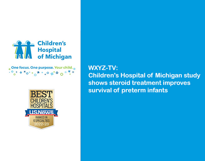 Children’s Hospital prematurity study graphic