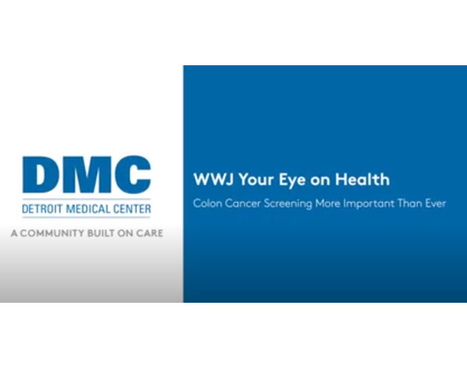 DMC colon cancer awareness campaign graphic