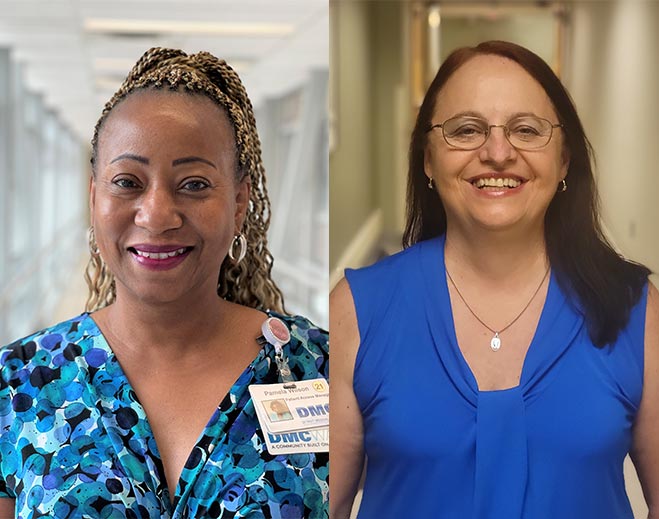 Healthcare staff portrait collage
