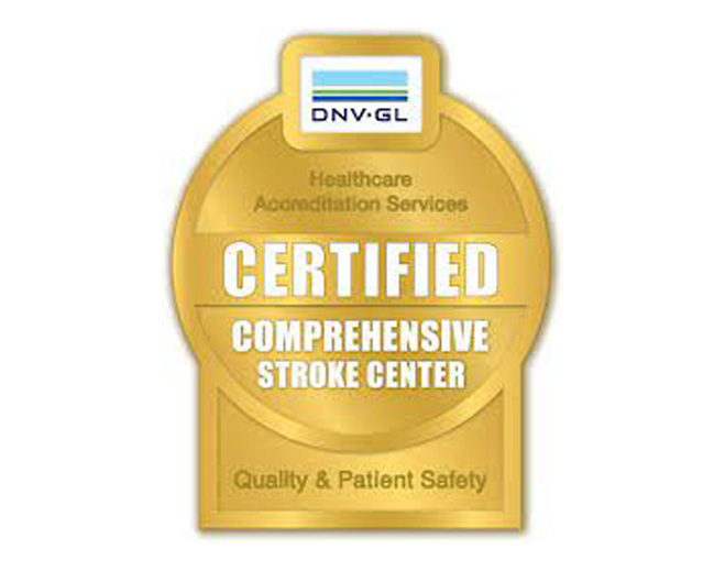DNV certified comprehensive stroke center badge