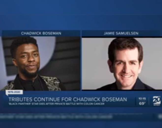 News segment honoring Chadwick Boseman