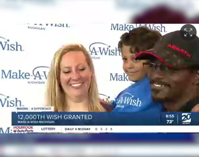 Make-A-Wish family interview segment