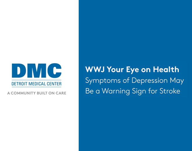DMC depression and stroke awareness graphic