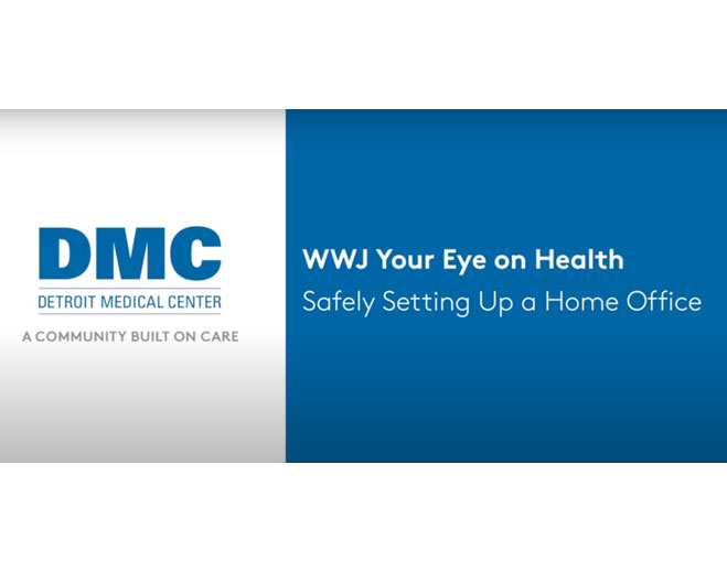 DMC home office safety tips graphic
