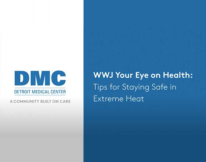 DMC extreme heat safety tips graphic