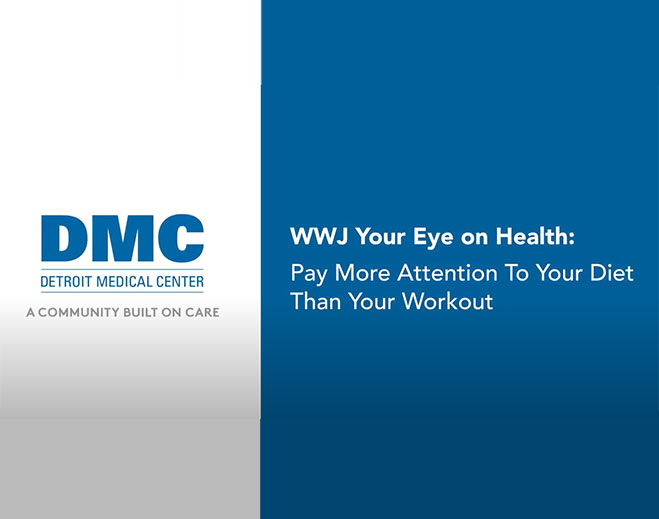 DMC diet over exercise health graphic