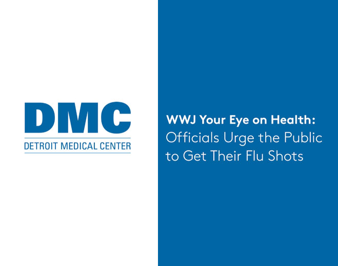 DMC flu shot awareness graphic