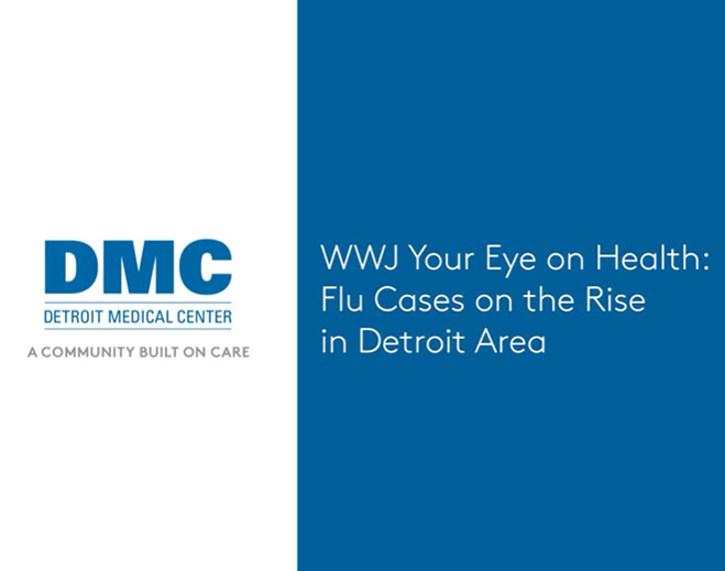 DMC flu cases Detroit health graphic