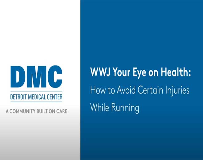 DMC running injury prevention health graphic