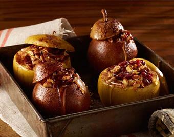 Baked Apples and Pears with Almonds