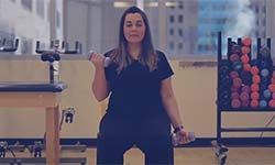 bicep curl demonstration