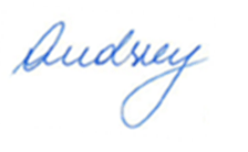 Audrey Signature
